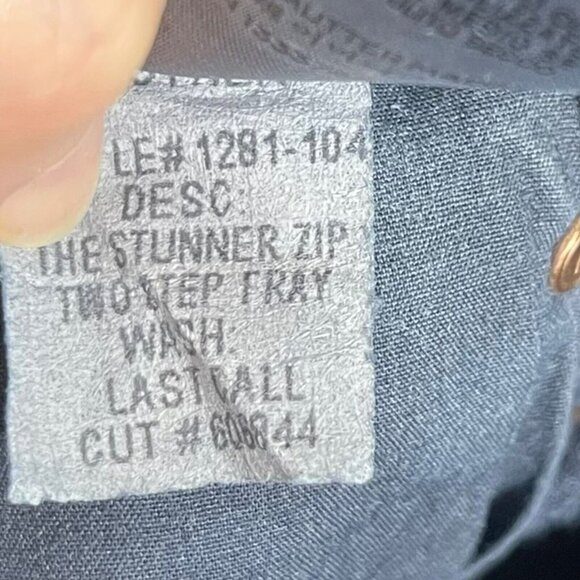 Mother The Stunner Zip Skinny Jeans Women’s Size 24 High Rise Raw Hem Dark Wash - Picture 15 of 15